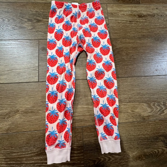 Hanna Andersson Girls Long John Hanna Jams Strawberry, Size 5,  Organic Cotton - Picture 9 of 13